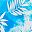 Blue Tie Dye Leaves