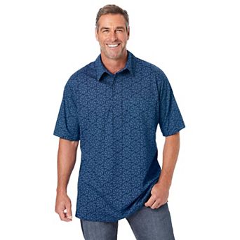 KingSize Men's Big & Tall Lightweight Jersey Polo