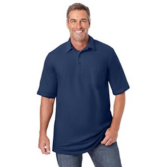 Kingsize Men's Big & Tall Lightweight Jersey Polo
