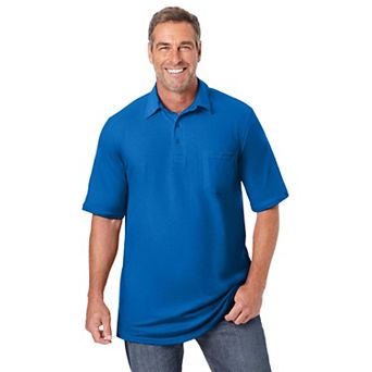 KingSize Men's Big & Tall Lightweight Jersey Polo