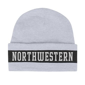 Men's Under Armour Gray Northwestern Wildcats Jacquard Cuffed Knit Hat