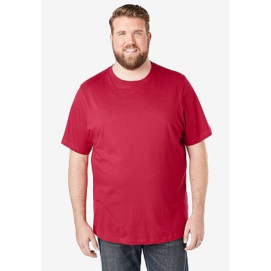 KingSize Men's Big & Tall Shrink-Less Lightweight Crewneck T-Shirt