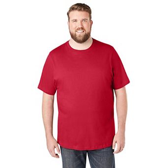KingSize Men's Big & Tall Shrink-Less Lightweight Crewneck T-Shirt