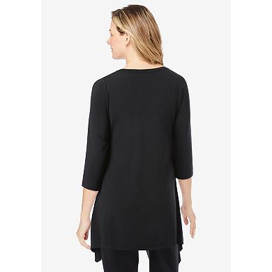 Woman Within Plus Size Swing Hem Tunic