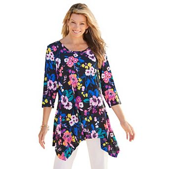 Woman Within Plus Size Swing Hem Tunic