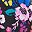 Black Multi Florals