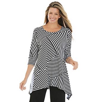 Woman Within Plus Size Swing Hem Tunic