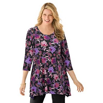 Woman Within Plus Size Swing Hem Tunic