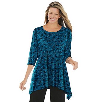 Woman Within Plus Size Swing Hem Tunic