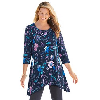 Woman Within Plus Size Swing Hem Tunic