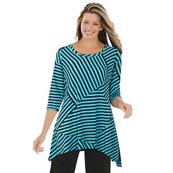 Woman Within Plus Size Swing Hem Tunic