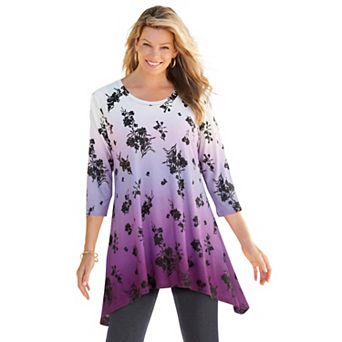 Woman Within Plus Size Swing Hem Tunic