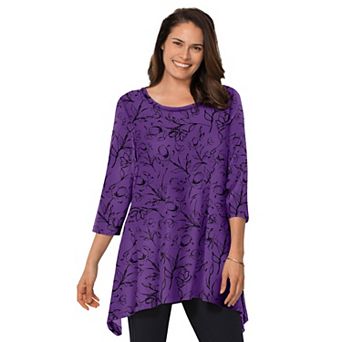 Woman Within Plus Size Swing Hem Tunic