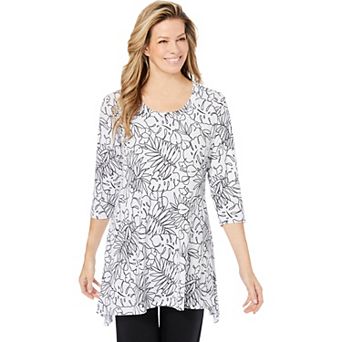 Woman Within Plus Size Swing Hem Tunic