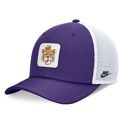 Men's Nike Purple/White LSU Tigers Legacy Rise Mascot Trucker