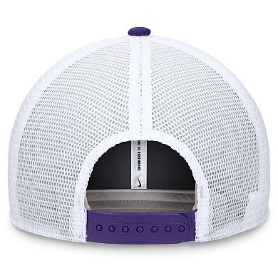 Men's Nike Purple/White LSU Tigers Legacy Rise Mascot Trucker Adjustable Hat