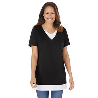 Woman Within Plus Size Layered-Look Tunic