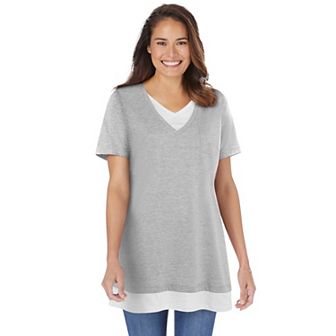Woman Within Plus Size Layered-Look Tunic