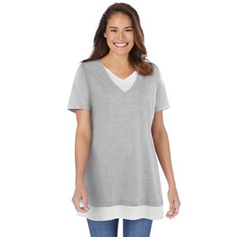 Woman Within Plus Size Layered-Look Tunic