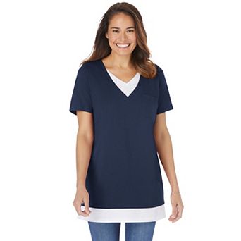 Woman Within Plus Size Layered-Look Tunic