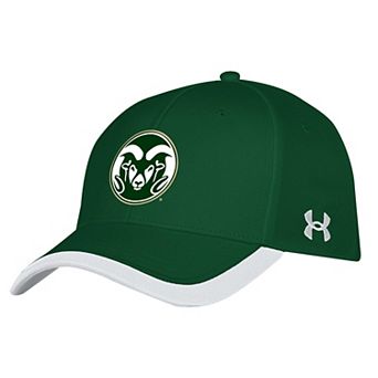 Men's Under Armour Green Colorado State Rams Sideline Blitzing Accent Adjustable Hat