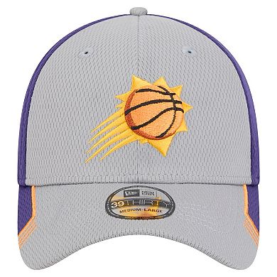 Men's New Era Gray/Purple Phoenix Suns Active Trim 39THIRTY Flex Hat