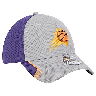Men's New Era Gray/Purple Phoenix Suns Active Trim 39THIRTY Flex Hat