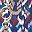 Navy Ikat Pattern