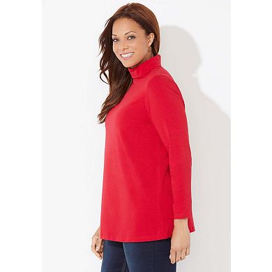 Catherines Women's Plus Size Petite Suprema Turtleneck