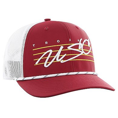 Men's '47 Cardinal USC Trojans Downburst Trucker Adjustable Hat