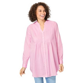 Woman Within Plus Size Perfect Pintuck Tunic