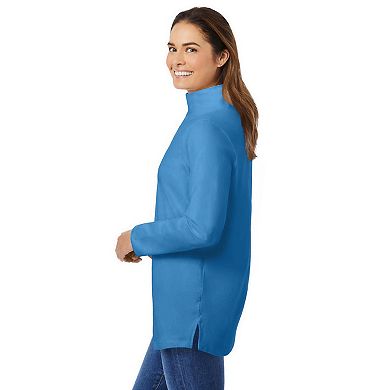 Woman Within Plus Size Perfect Mockneck Tunic