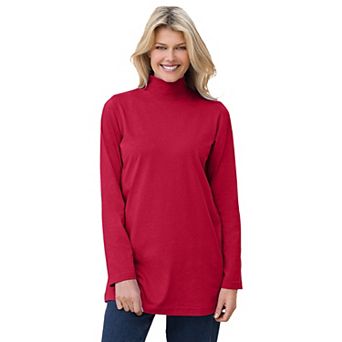 Woman Within Plus Size Perfect Mockneck Tunic