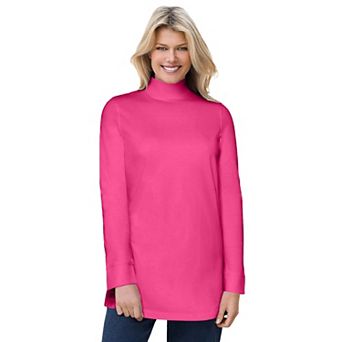 Woman Within Plus Size Perfect Mockneck Tunic