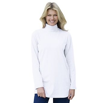 Woman Within Plus Size Perfect Mockneck Tunic