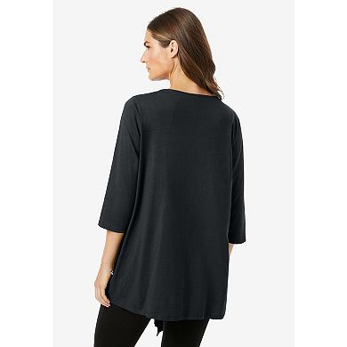 Woman Within Plus Size 7-Day Layered 2-In-1 Tunic