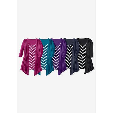 Woman Within Plus Size 7-Day Layered 2-In-1 Tunic