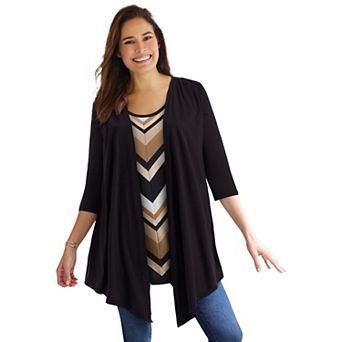 Woman Within Plus Size 7-Day Layered 2-In-1 Tunic
