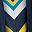 Navy Multi Bias Stripe