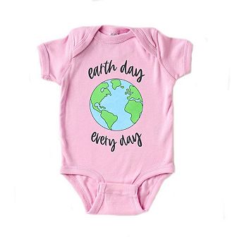 Earth Day Every Day Baby Bodysuit