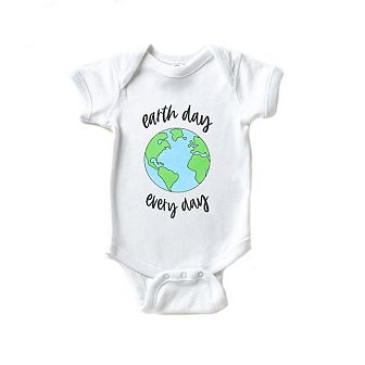 Earth Day Every Day Baby Bodysuit