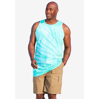 KingSize Men's Big & Tall Shrink-Less Lightweight Longer-Length Tank