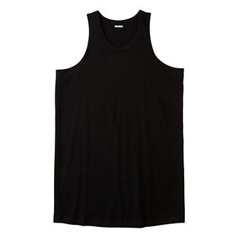 Kingsize Men's Big & Tall Shrink-less Lightweight Longer-length Tank