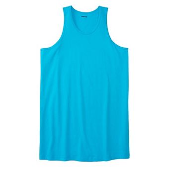 Kingsize Men's Big & Tall Shrink-less Lightweight Longer-length Tank