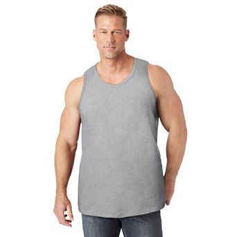 KingSize Men's Big & Tall Shrink-Less Lightweight Longer-Length Tank
