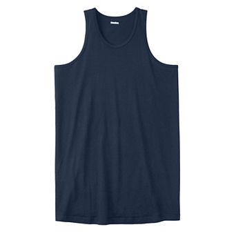 Kingsize Men's Big & Tall Shrink-less Lightweight Longer-length Tank