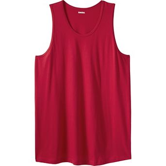 KingSize Men's Big & Tall Shrink-Less Lightweight Longer-Length Tank