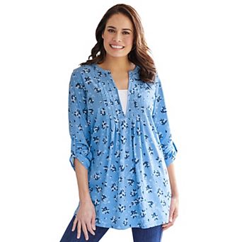 Woman Within Plus Size 7-Day Layered-Look Tunic