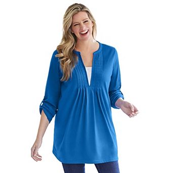 Woman Within Plus Size 7-Day Layered-Look Tunic
