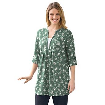 Woman Within Plus Size 7-Day Layered-Look Tunic